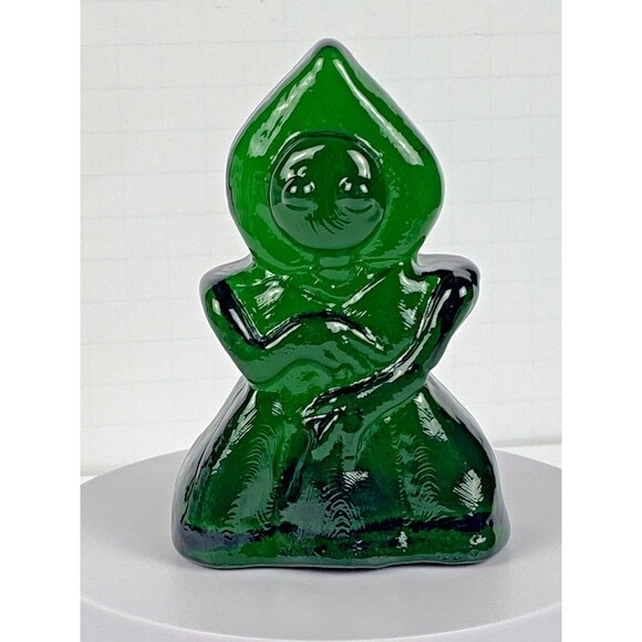 Blenko Glass Cryptid Critter 2523C - Flatwoods Monster - Clover - Picture 1 of 10